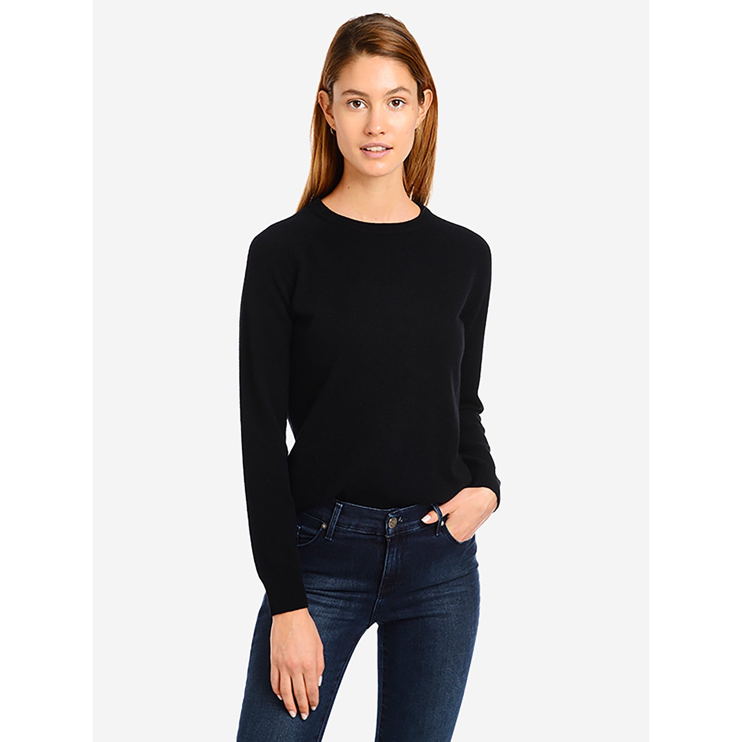 Cashmere Raglan Crew Cambridge Sweater