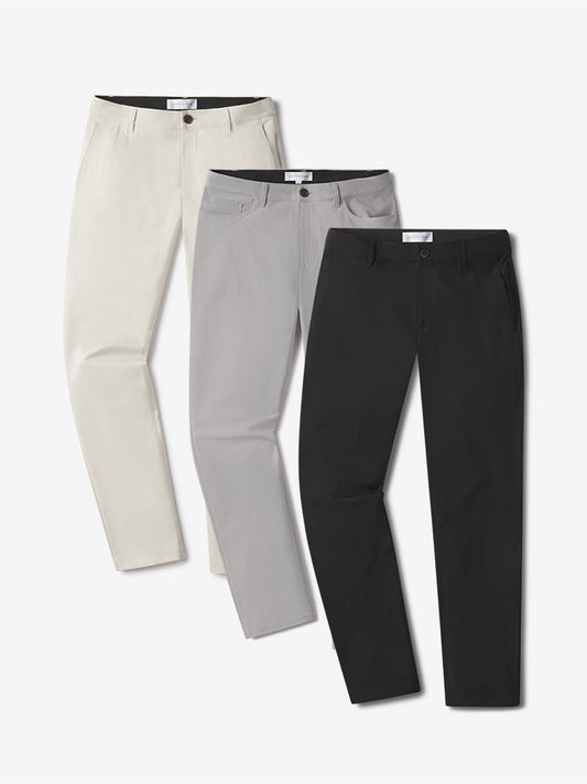 5 Pocket Travel Pants 3-Pack