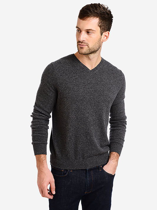 Classic Cashmere V-Neck Bergen Sweater